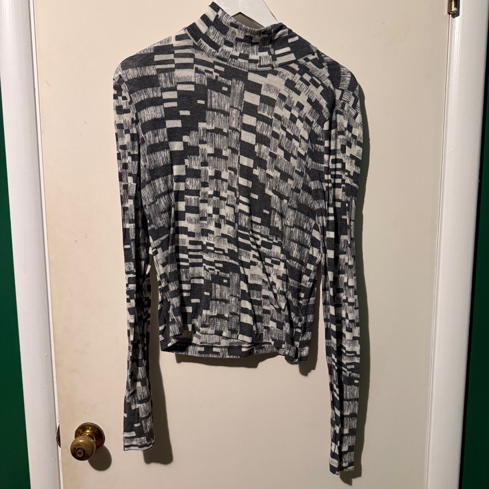 Anthro Black and White Women's Top